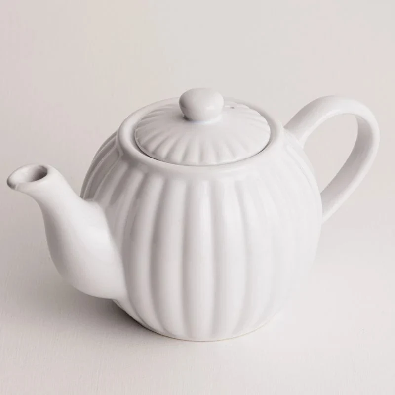 Théière en grès blanche 6 tasses – Price & Kensington