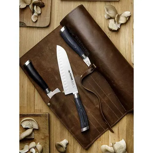 Trousse en cuir et kit 4 couteaux ZEN - FISCHER