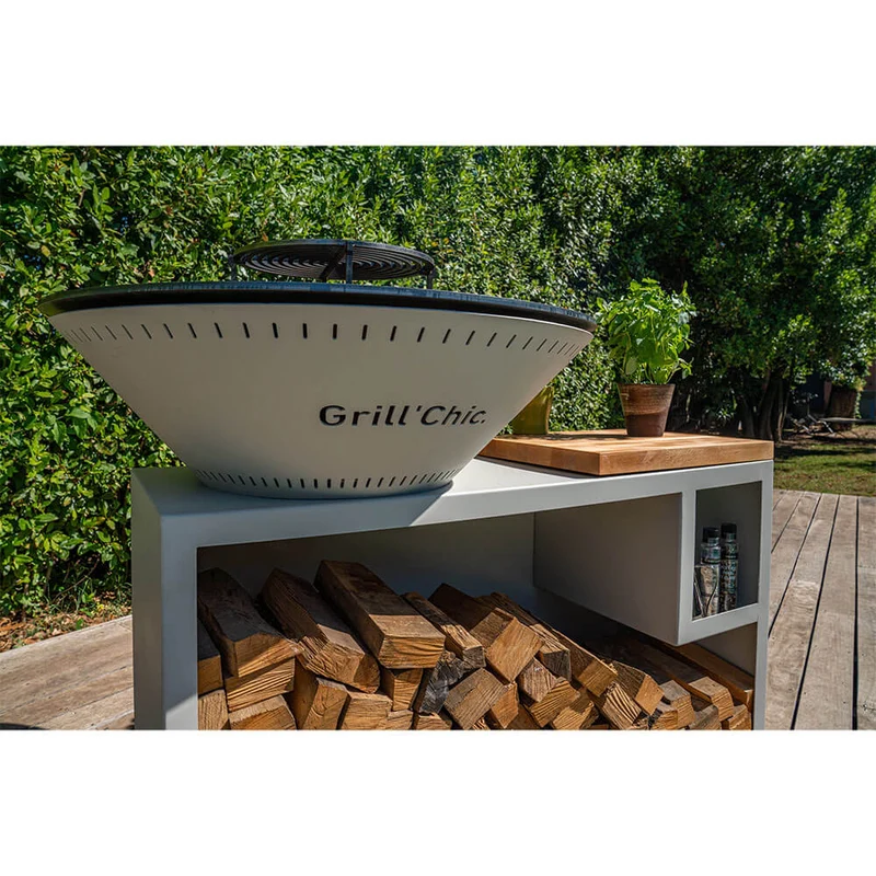Brasero Traditionnel 100 x 90 cm ALU avec Grille OFFERTE - GRILL CHIC