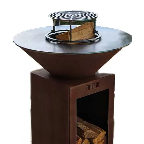 Pack Printemps Brasero Cévenol BOIS CORTEN 74 x 90 cm - GRILL CHIC