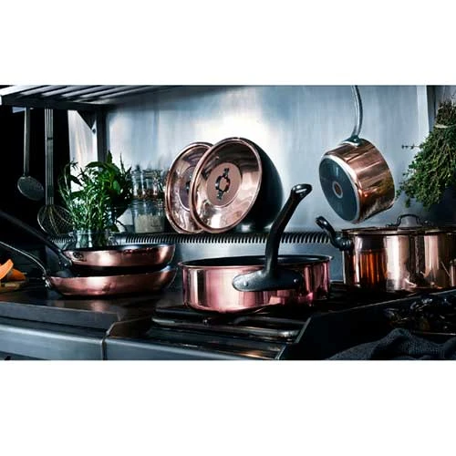 Sauteuse Cuivre Céramique B'chef avec couvercle inclus - BAUMALU