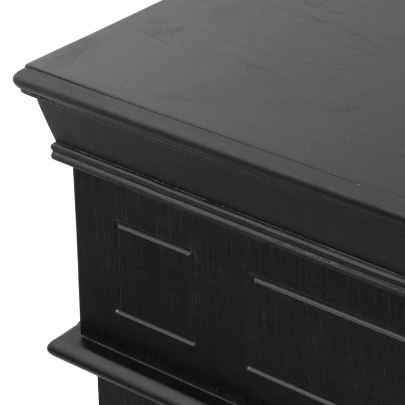Cheminée au bioéthanol Cheminée biologique au sol Cambridge en bois noir 110x37xh.102 cm