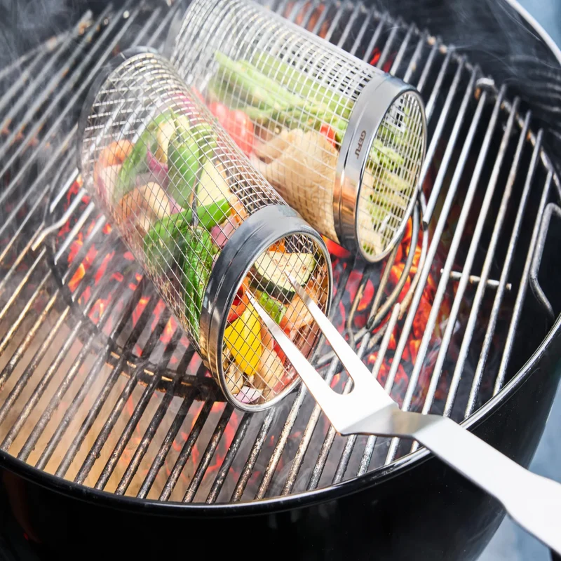 Panier à griller pour BBQ en acier inoxydable 30 cm