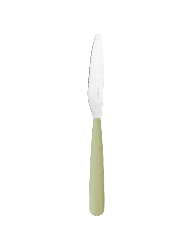 Couteau de table inox vert algue
