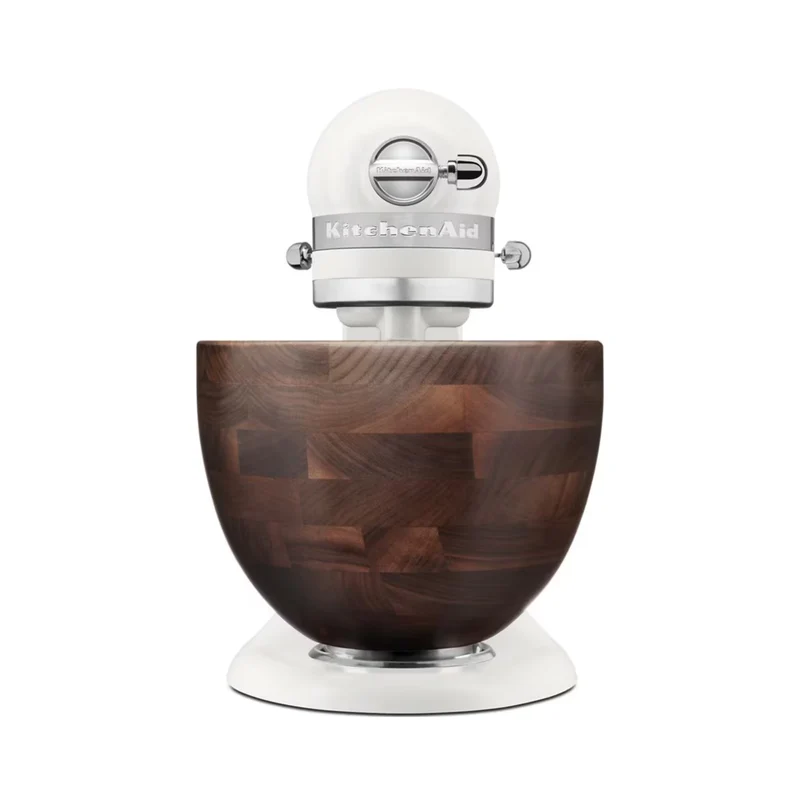 Batteur sur socle Artisan Porcelaine avec bol en noyer 5 pintes - KitchenAid
