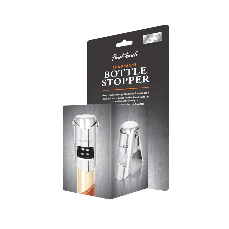 Bouchon pour bouteille de champagne en acier inoxydable – Final Touch