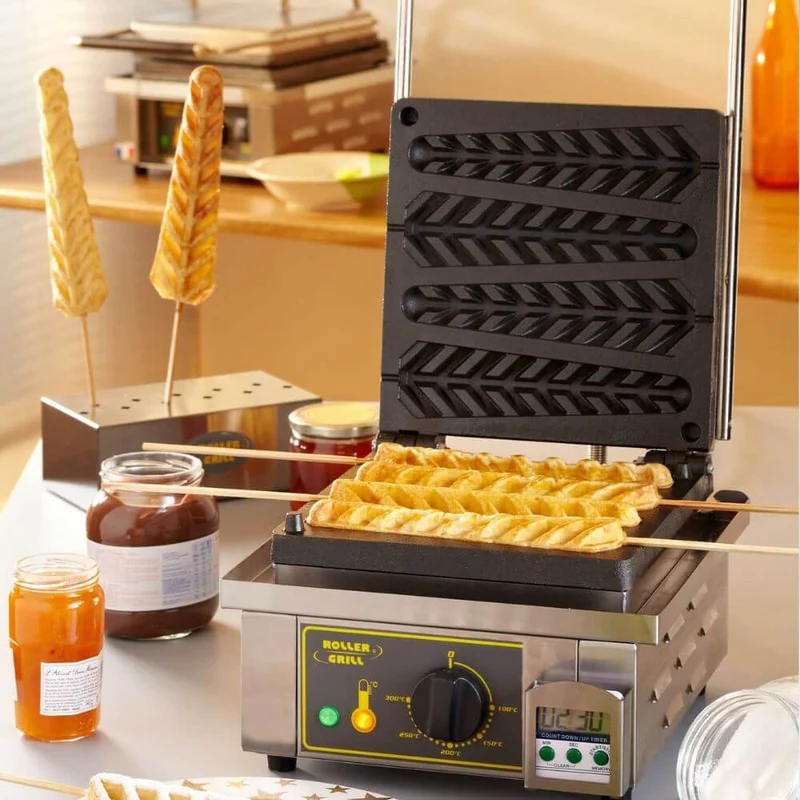 Gaufrier professionnel avec moule épi GES23 - ROLLER GRILL