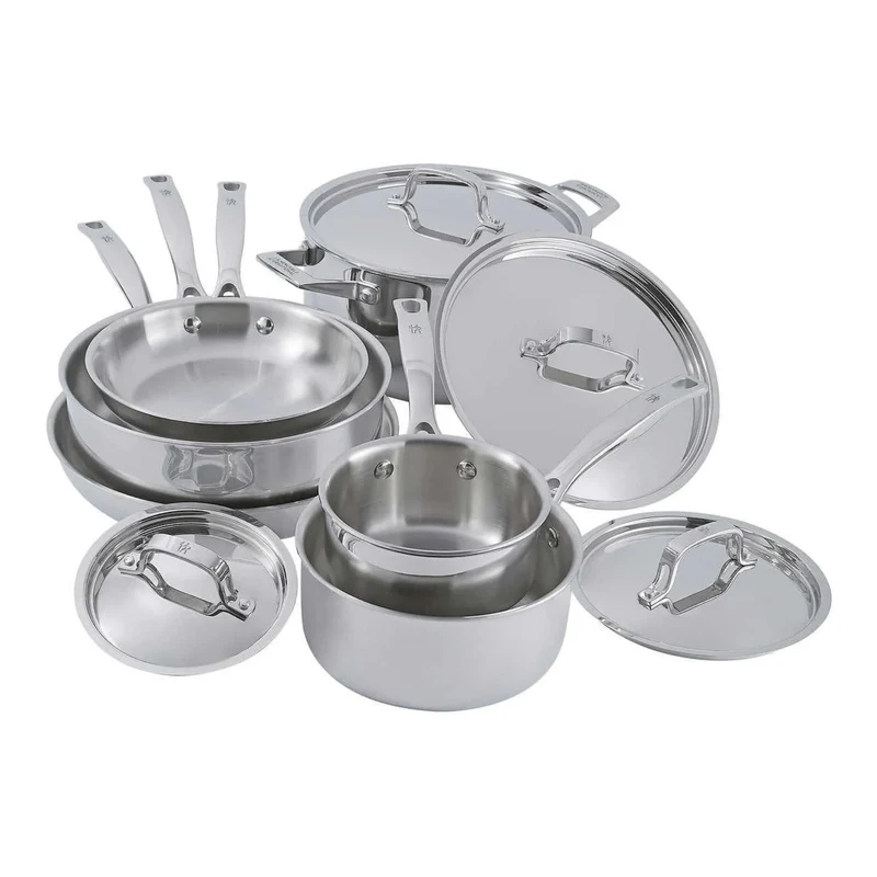 Batterie de cuisine en acier inoxydable Real Clad 10 pièces - Henckels