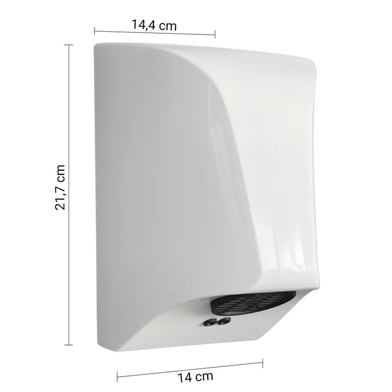 Asciugamani elettrico automatico Vespero bianco 22 x 14 x 15 cm