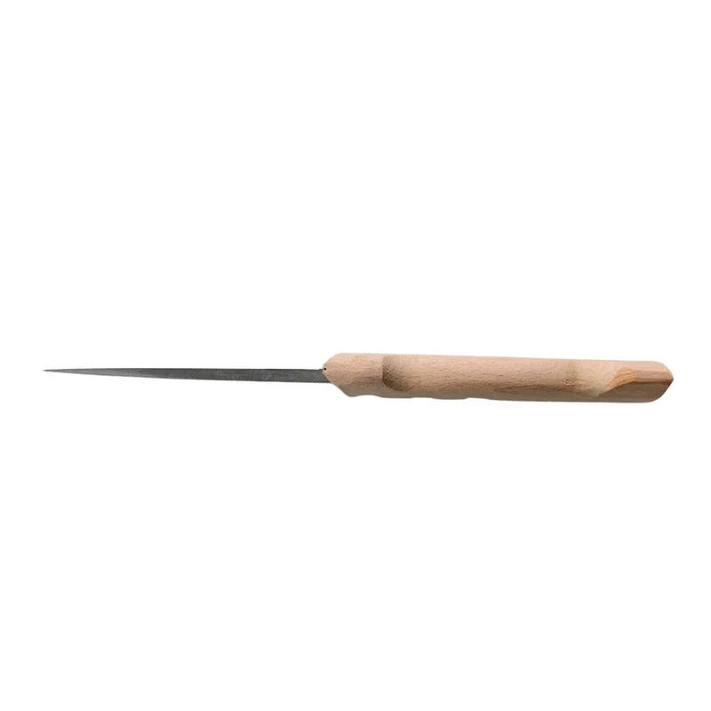 Couteau Saigner 11 cm Acier Carbone Manche en Hêtre - AU NAIN