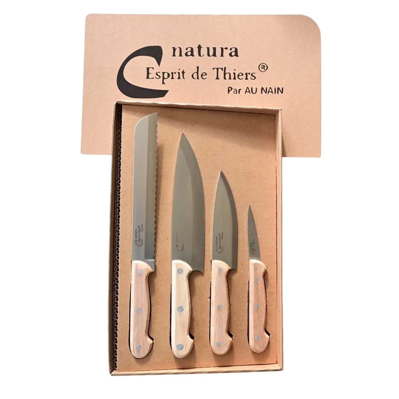 Ensemble 4 couteaux de cuisine Natura - AU NAIN
