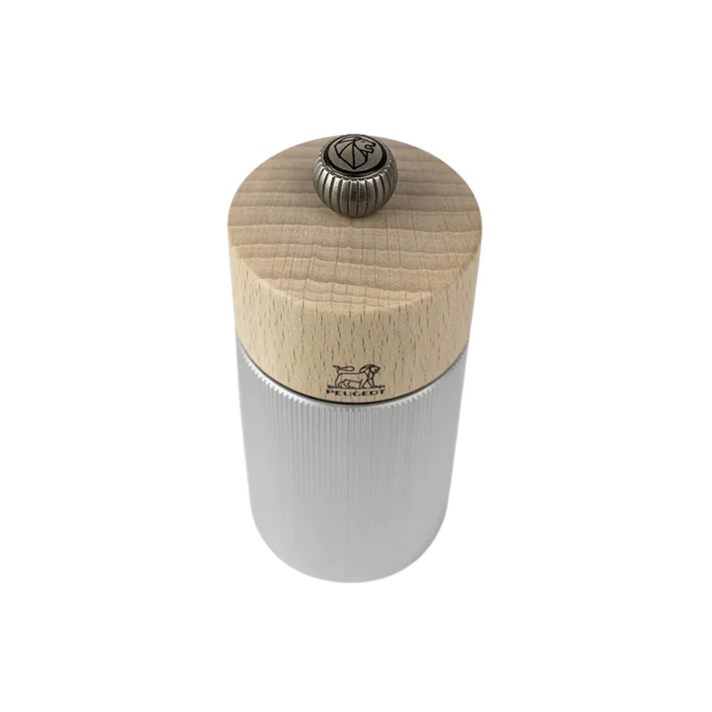 Moulin à poivre manuel Line en aluminium et bois de hêtre 18 cm – Peugeot