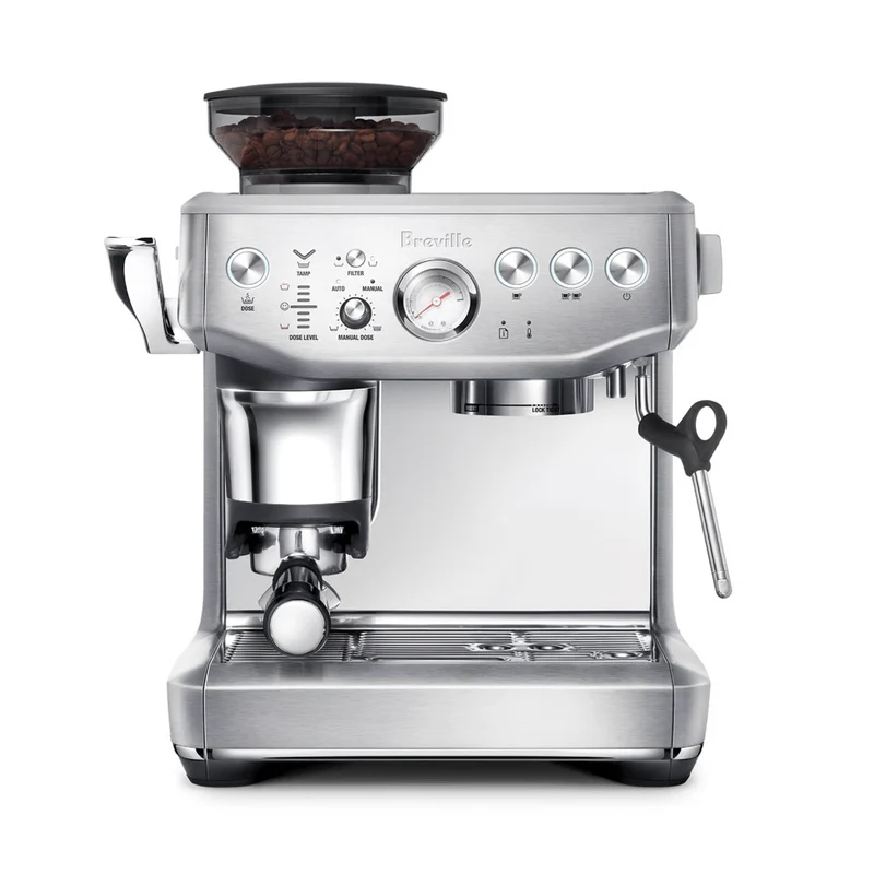 Machine à café manuelle Barista Express® Impress acier inoxydable brossé – Breville