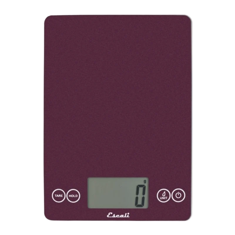Balance de cuisine numérique en verre Arti pourpre 15 lb – Escali
