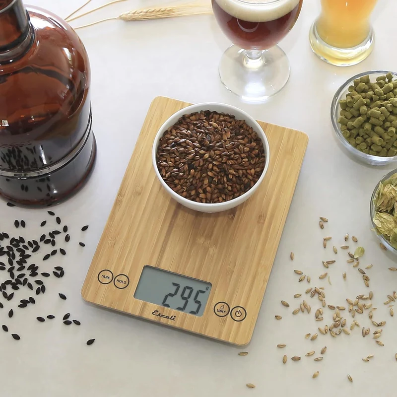 Balance de cuisine numérique en verre Arti bambou 15 lb – Escali