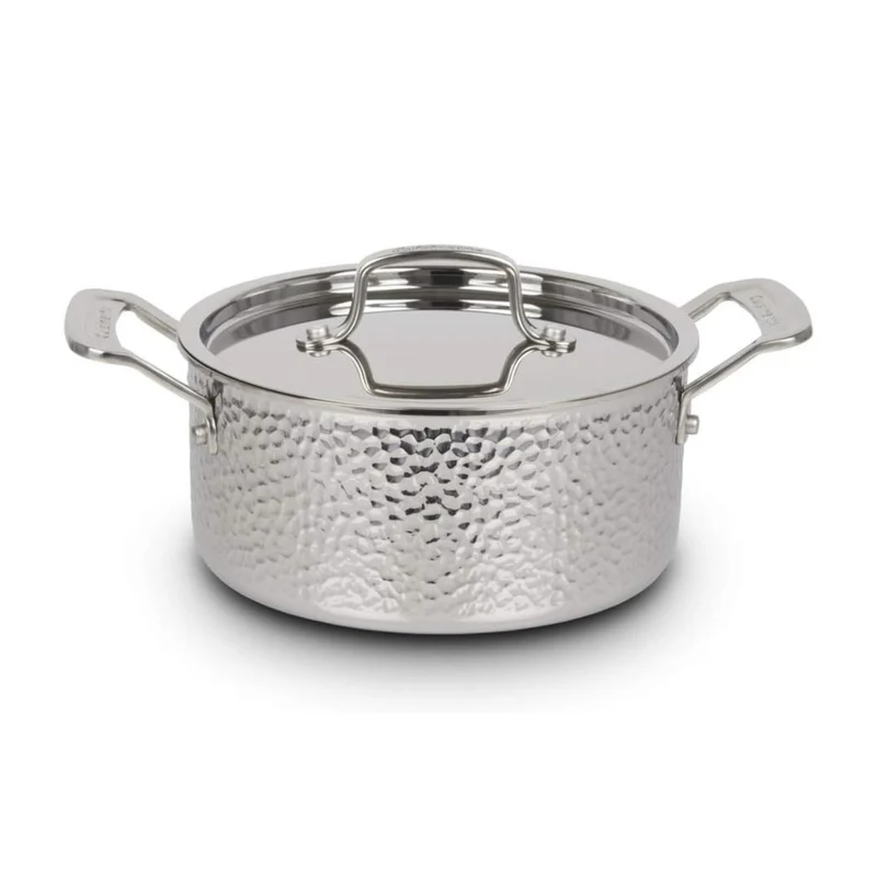 Batterie de cuisine inox martelé tri-ply 8 pièces – Cuisinart