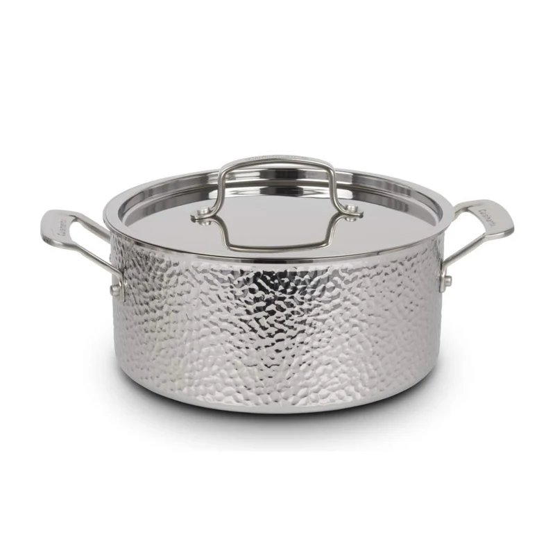 Batterie de cuisine inox martelé tri-ply 8 pièces – Cuisinart