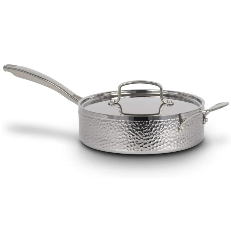 Batterie de cuisine inox martelé tri-ply 8 pièces – Cuisinart