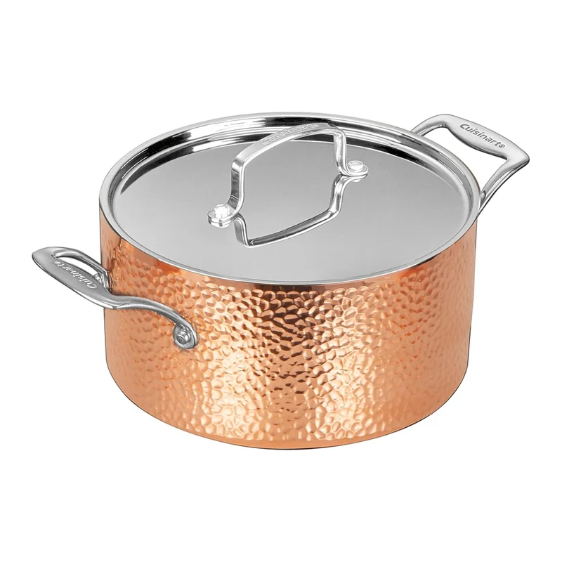 Batterie de cuisine en acier inoxydable martelé effet cuivre 8 pièces – Cuisinart