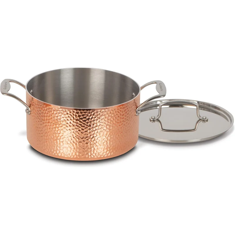 Batterie de cuisine en acier inoxydable martelé effet cuivre 8 pièces – Cuisinart
