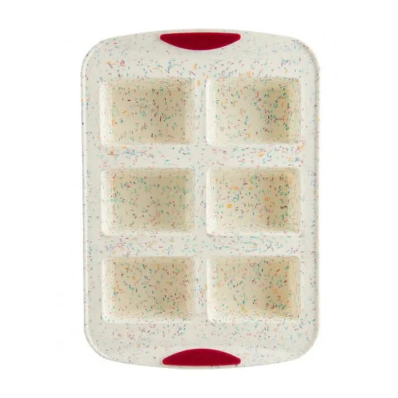 Moule à 6 mini pains en silicone Confetti – Trudeau