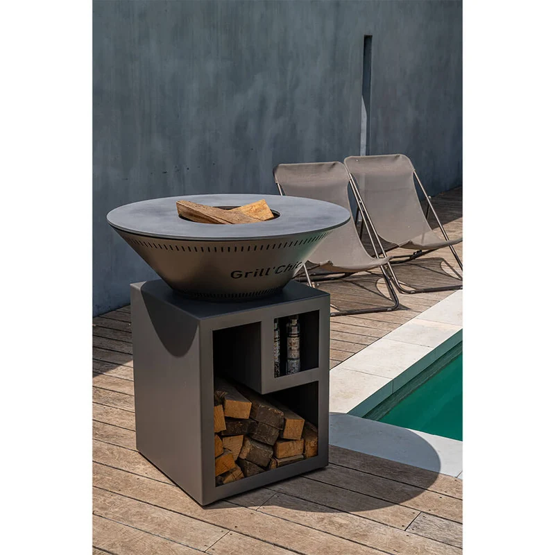 Brasero Classique 83 x 90 cm ALU Double Cuve - GRILL CHIC