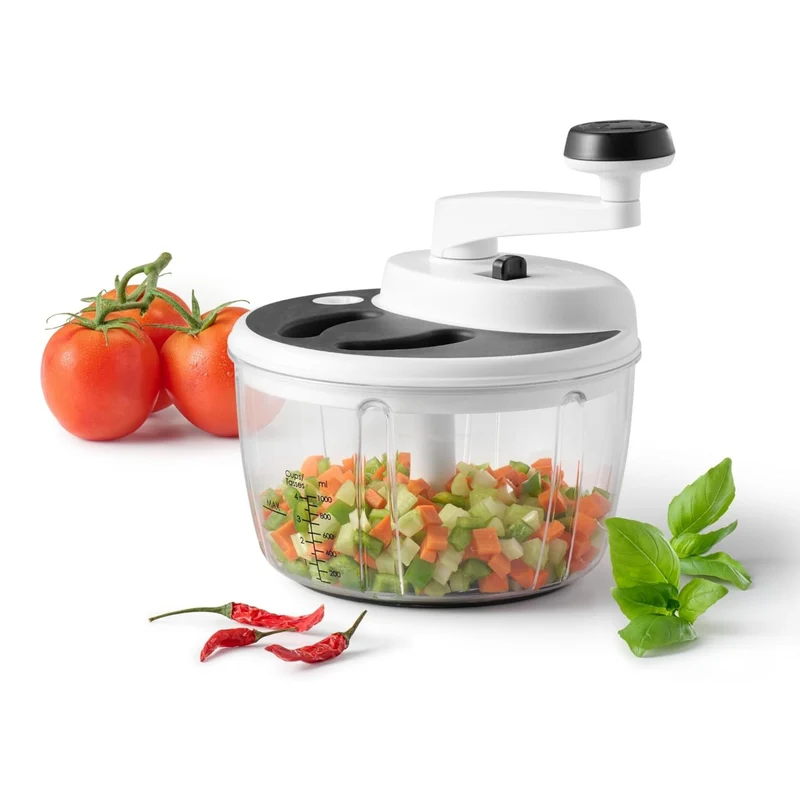 Robot culinaire manuel 3-en-1 avec fouet et essoreuse 1 L – Starfrit
