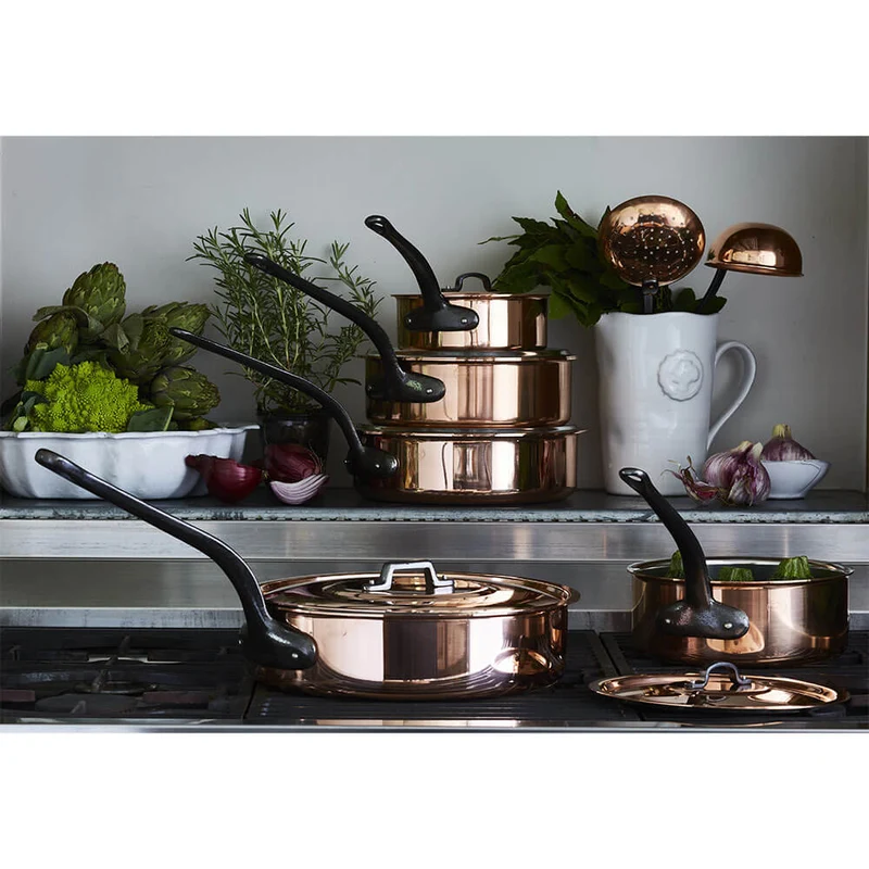 Sauteuse Cuivre Tous Feux Couvercle OFFERT - BAUMALU