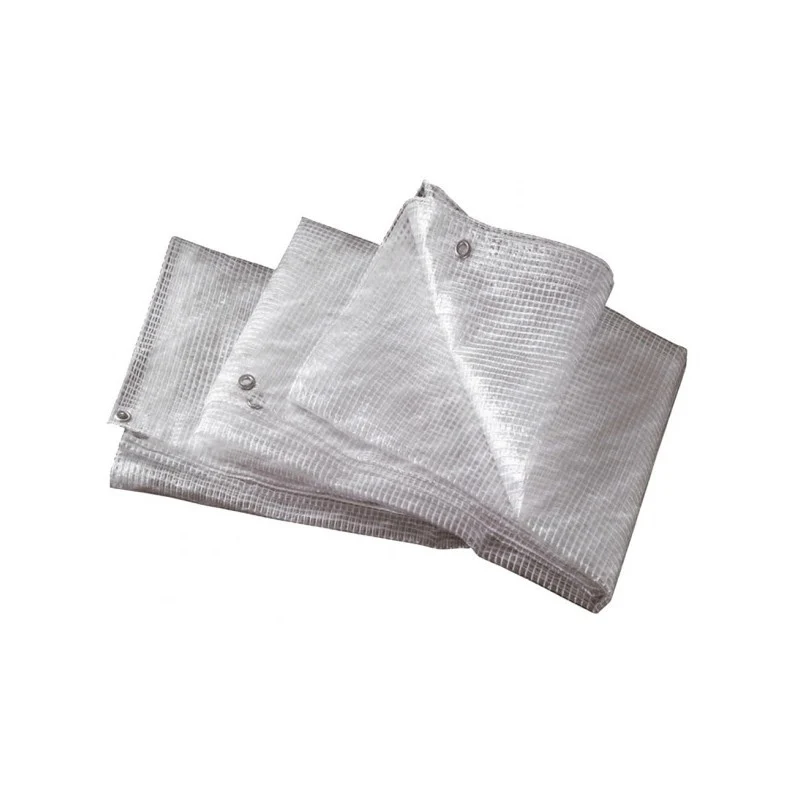 Telo occhiellato retinato bianco 3x3 m