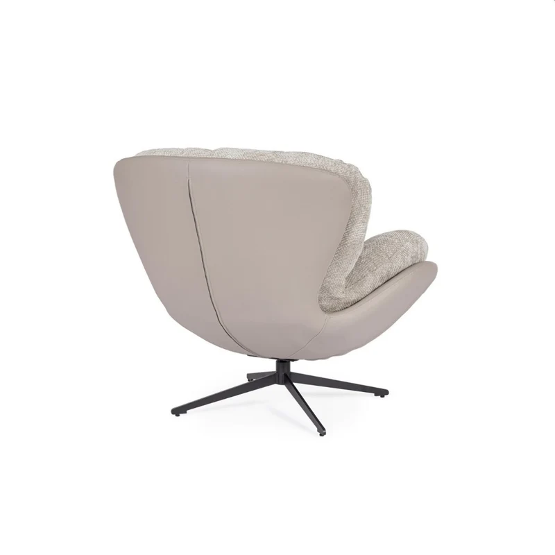 Poltrona Adinda grigio scuro/tortora cm 100x101x94 h