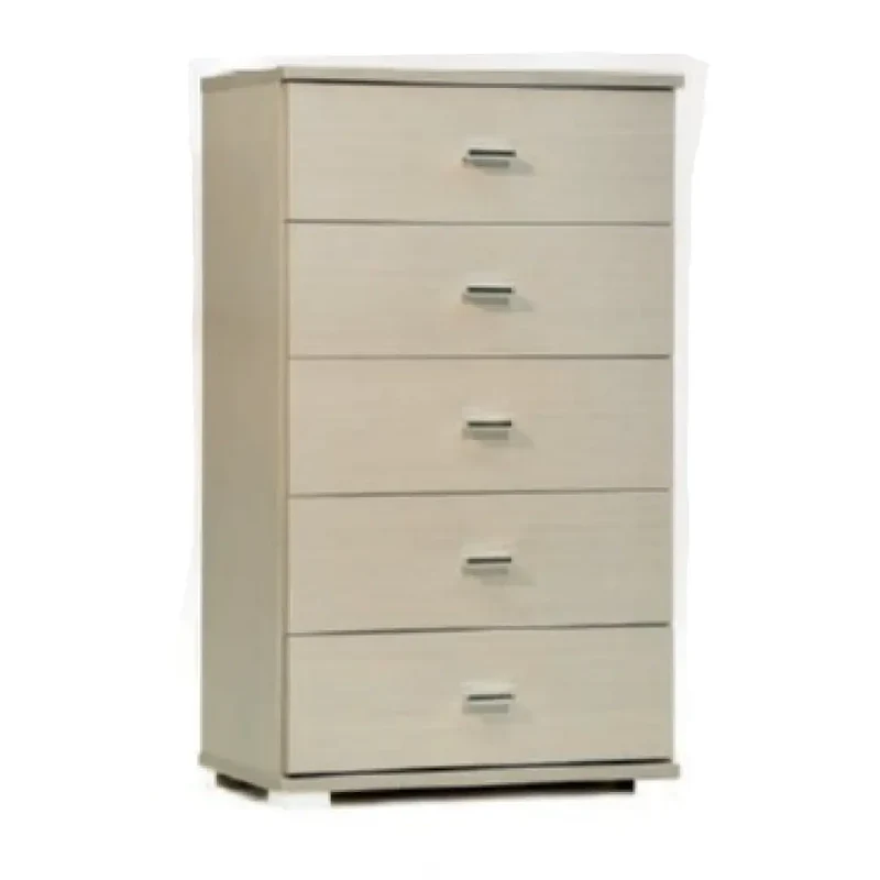 Commode avec 5 tiroirs en chêne blanchi 91x53x33 cm