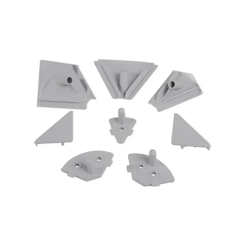 Kit d'accessoires pour dosserets Plasline, Tecnoplastica, Gris
