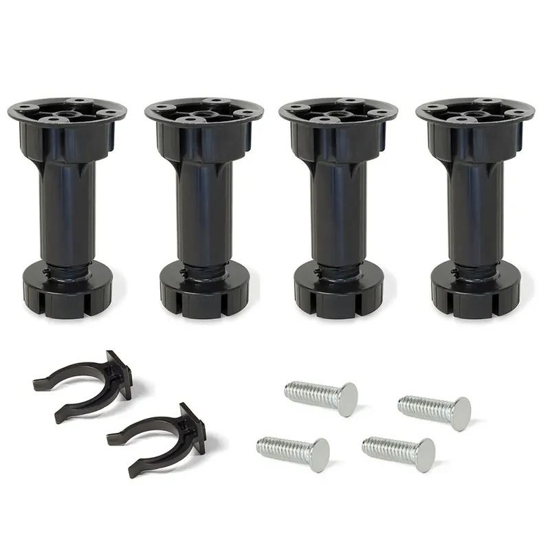 Kit pieds réglables pour meuble Bone H120 mm noir