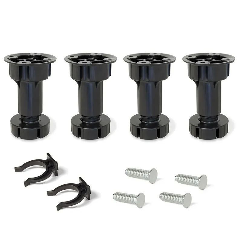 Kit pieds réglables pour meuble Bone H100 mm noir