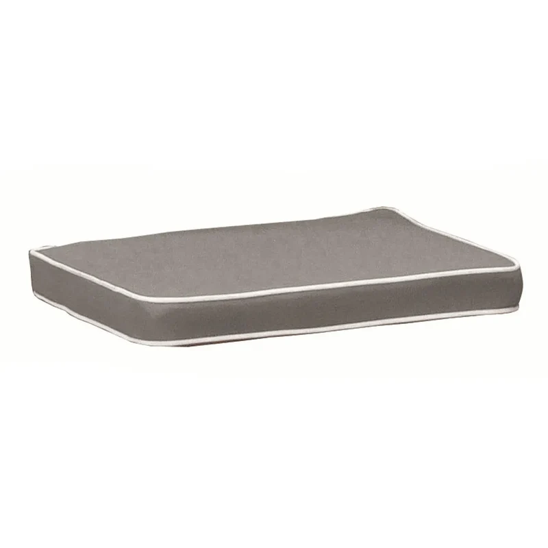 Coussin d'assise Liberty gris tourterelle 40x40 cm