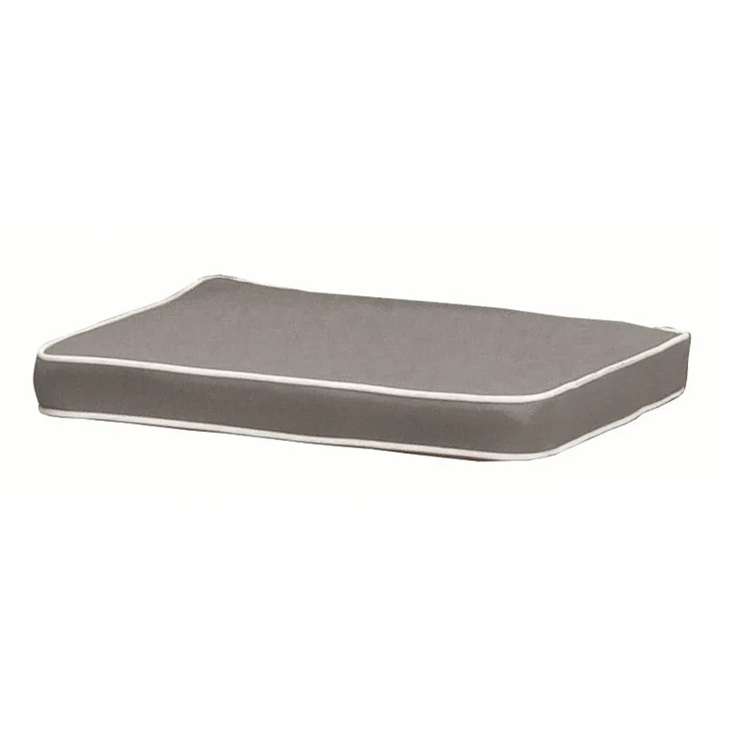Coussin d'assise Liberty gris tourterelle 40x40 cm