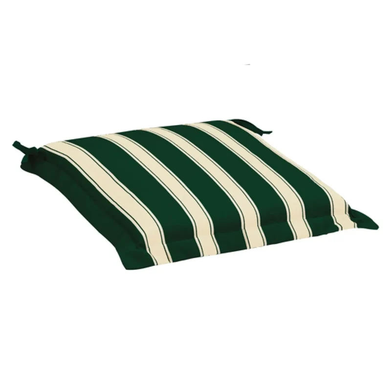 Coussin d'assise rayé 38x38 cm