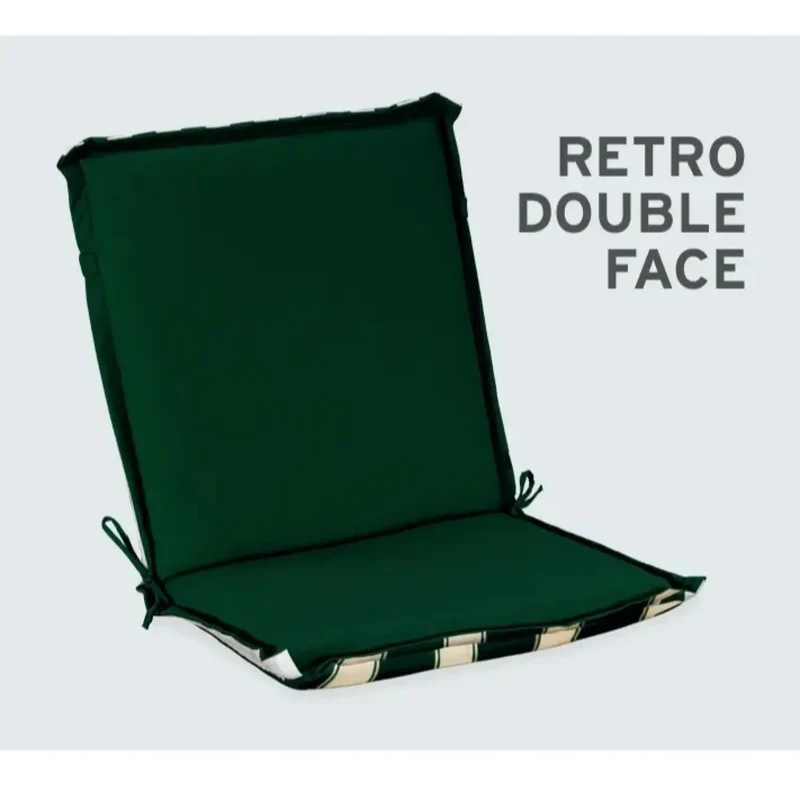 Coussin d'assise rayé 38x38 cm