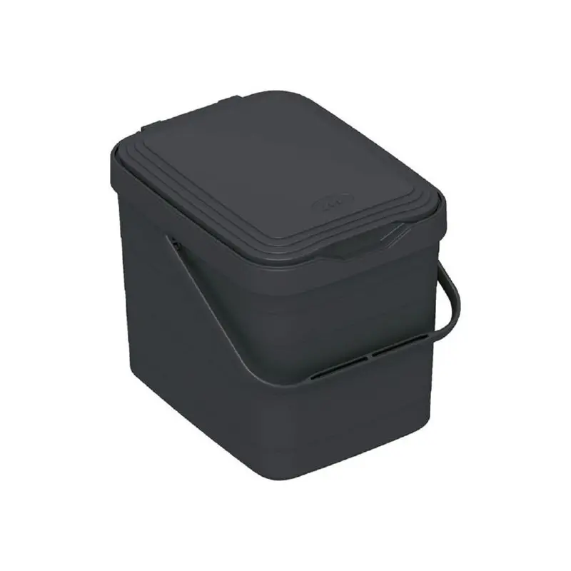 Poubelle Walbin gris anthracite 8L