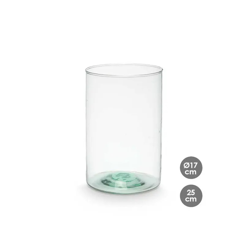 Vase en verre recyclé Ø17x25h