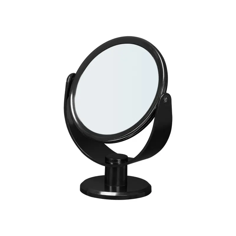 Miroir de table double face noir 8x13x17,5h cm
