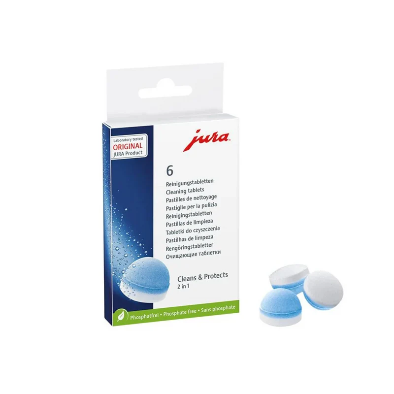 Pastilles de nettoyage 3 phases Jura (6 unités) – JURA