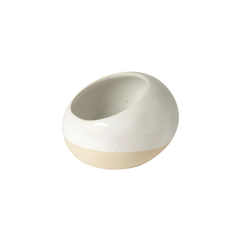 Pot à sel en grès finition mate Fattoria blanc 14,2 cm – Costa Nova