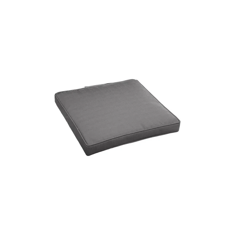 Coussin d'assise Korai 40x40 cm gris argenté
