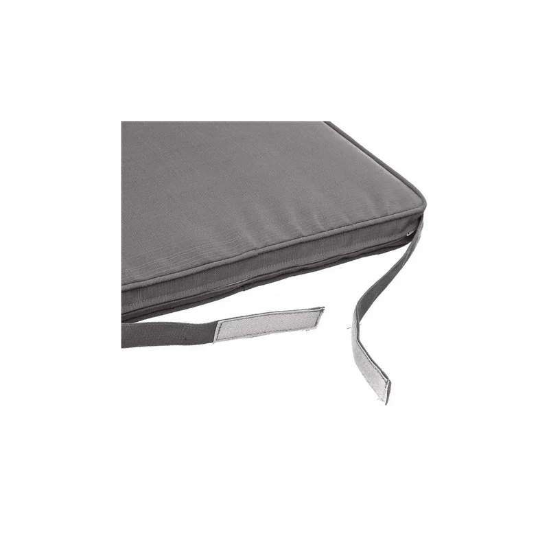 Coussin d'assise Korai 40x40 cm gris argenté