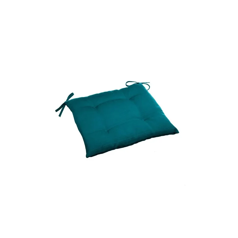 Coussin d'assise Korai 40x40 cm bleu foncé