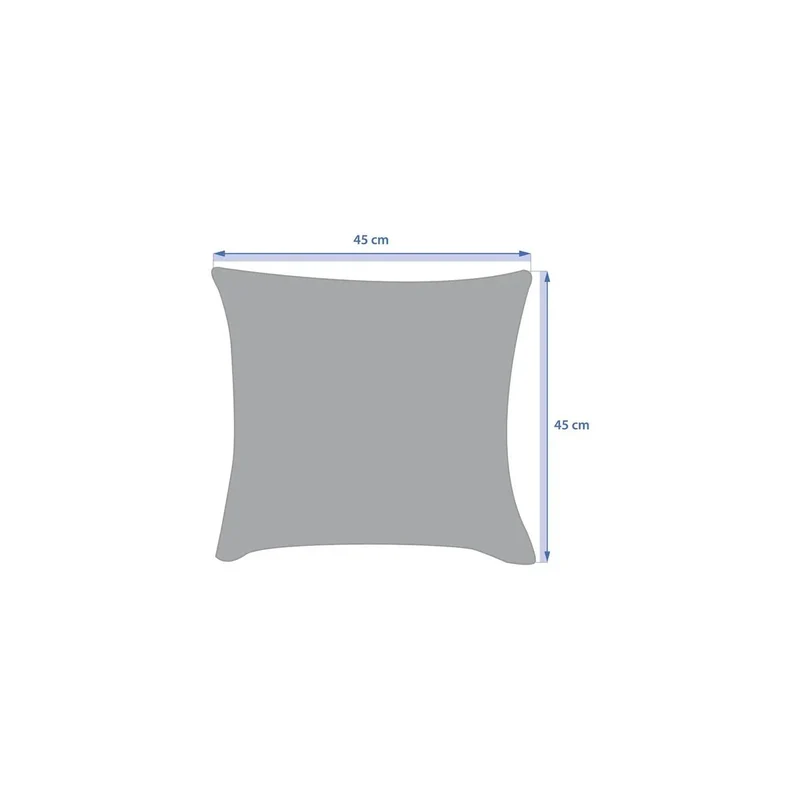 Coussin Solfia 45x45 cm acajou