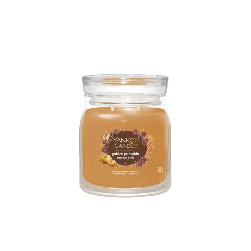 Bougie Citrouille Dorée 368gr