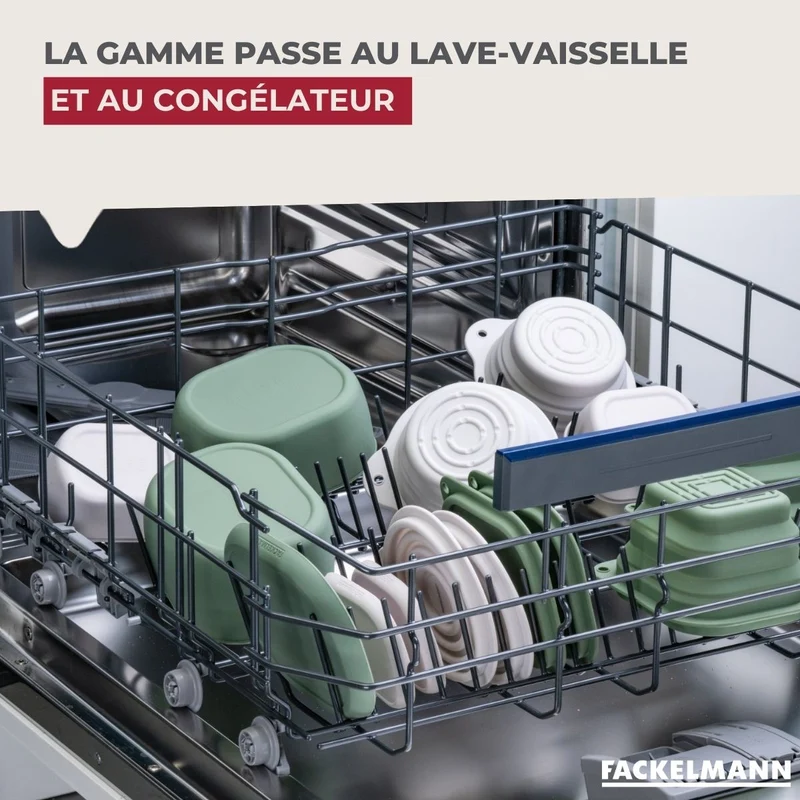 Lot de 12 boîtes à snacks pliables avec 3 boîtes à sauce Fackelmann Storage