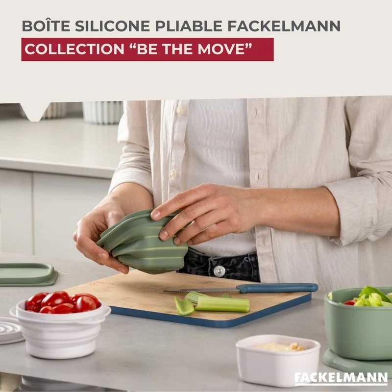 Lot de 4 boîtes à snacks avec 3 boîtes à sauce Fackelmann Storage